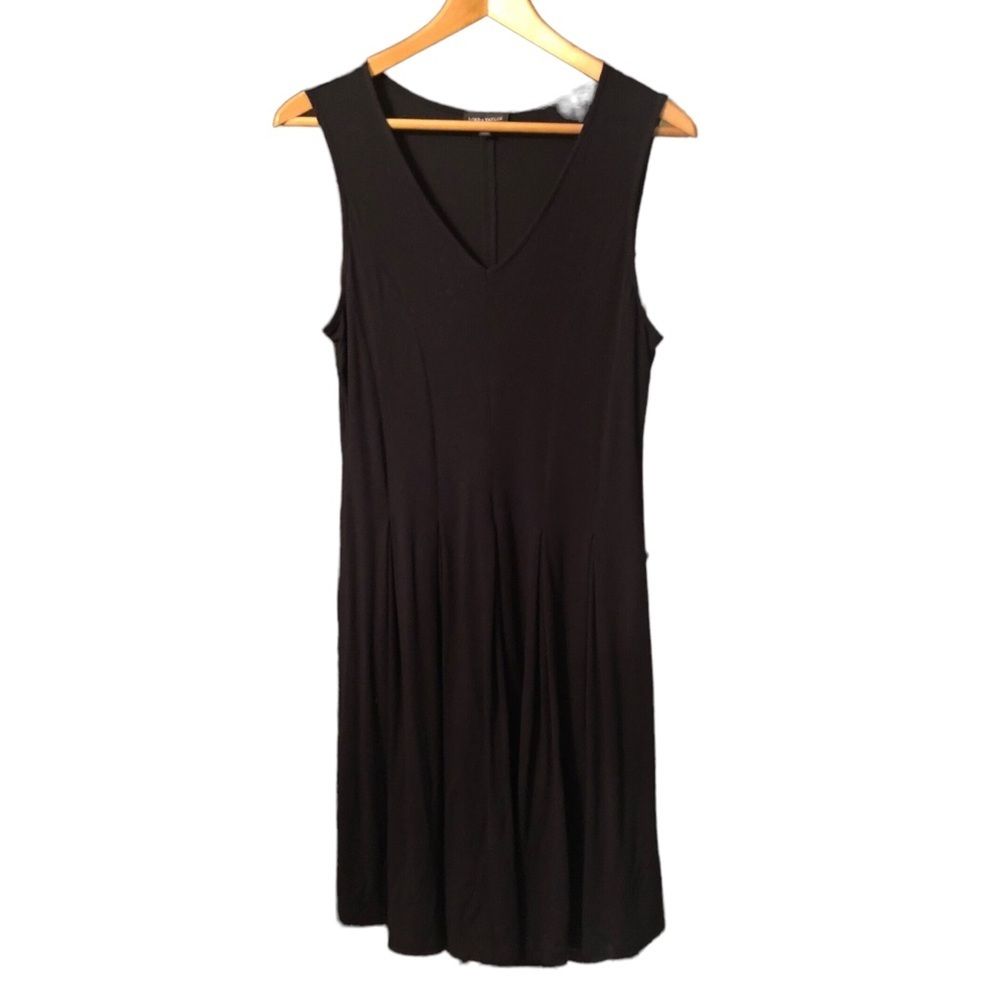 Lord & Taylor Black Sleeveless Dress - Petite Medium